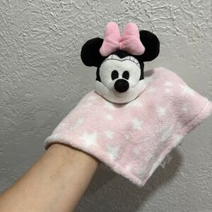 Disney Baby Lambs & Ivy Minnie Mouse Lovey Security Blanket Pink Star Plush